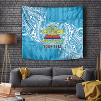 Personalised Tonga Lavengamalie College Tapestry Since 1980 Special Kupesi Pattern LT9 - Polynesian Pride