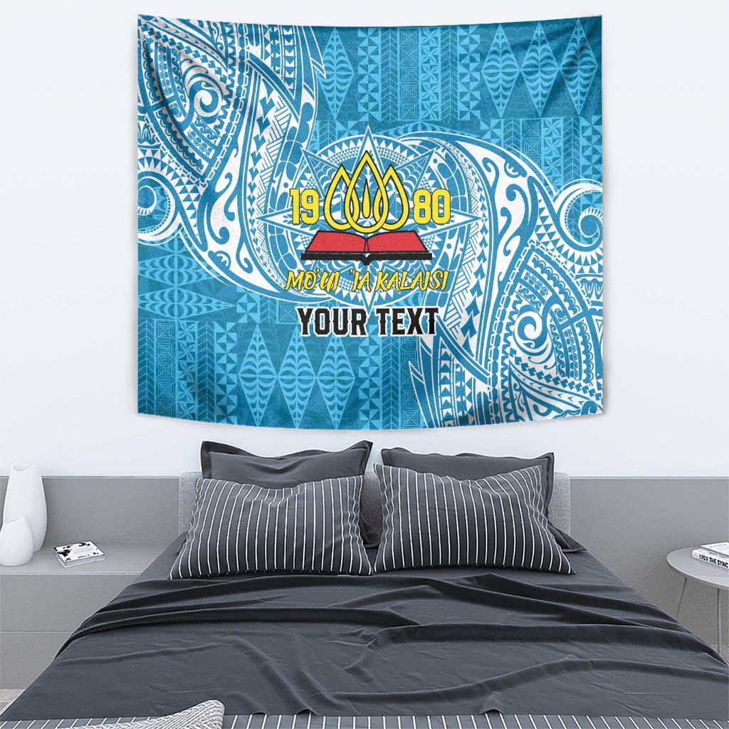Personalised Tonga Lavengamalie College Tapestry Since 1980 Special Kupesi Pattern LT9 - Polynesian Pride
