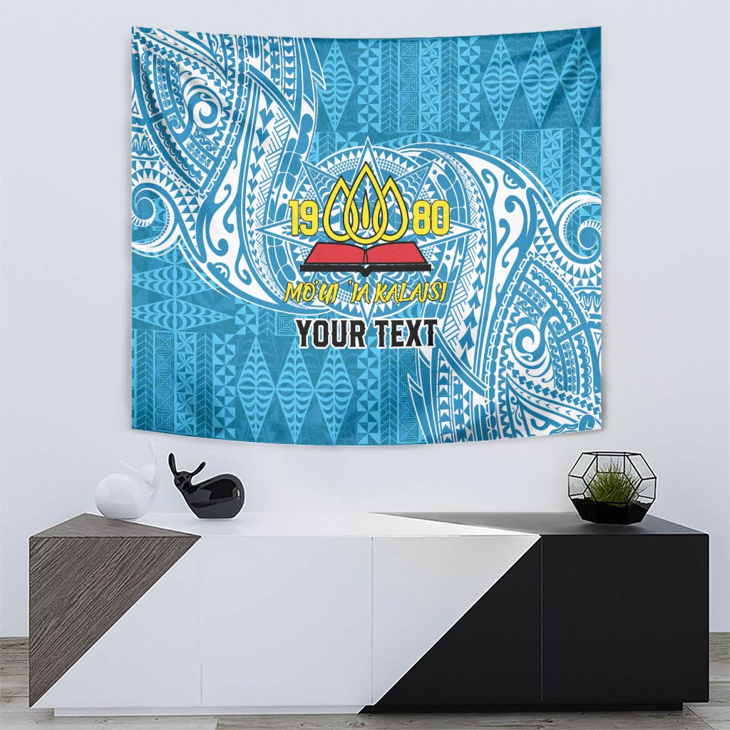 Personalised Tonga Lavengamalie College Tapestry Since 1980 Special Kupesi Pattern LT9 - Polynesian Pride