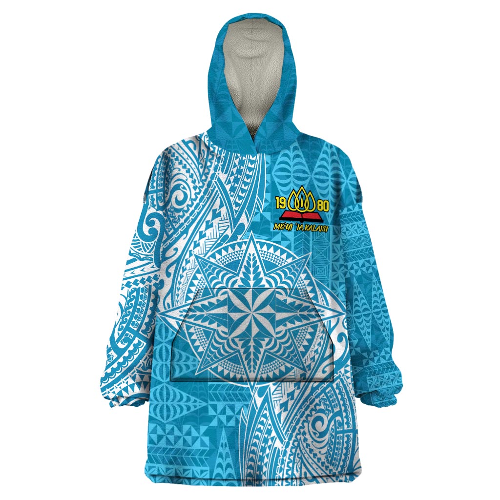 Personalised Tonga Lavengamalie College Wearable Blanket Hoodie Since 1980 Special Kupesi Pattern