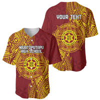 Personalised Tonga Niuatoputapu High School Baseball Jersey Special Kupesi Pattern LT9 - Polynesian Pride
