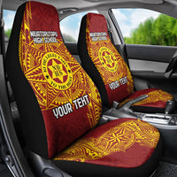 Personalised Tonga Niuatoputapu High School Car Seat Cover Special Kupesi Pattern LT9 - Polynesian Pride