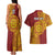 Personalised Tonga Niuatoputapu High School Couples Matching Tank Maxi Dress and Hawaiian Shirt Special Kupesi Pattern