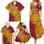 Personalised Tonga Niuatoputapu High School Family Matching Summer Maxi Dress and Hawaiian Shirt Special Kupesi Pattern