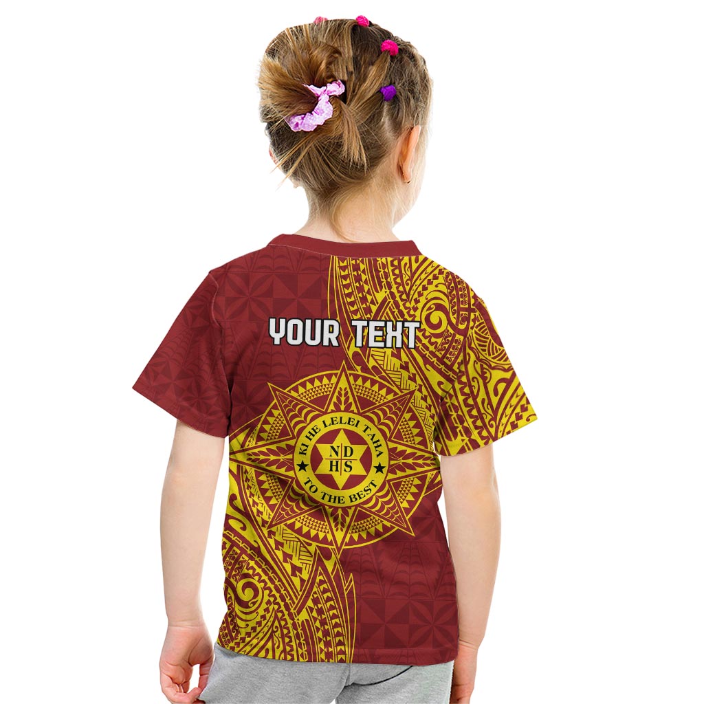Personalised Tonga Niuatoputapu High School Kid T Shirt Special Kupesi Pattern LT9 - Polynesian Pride