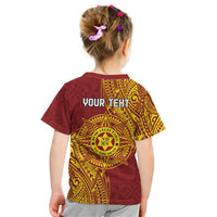 Personalised Tonga Niuatoputapu High School Kid T Shirt Special Kupesi Pattern LT9 - Polynesian Pride