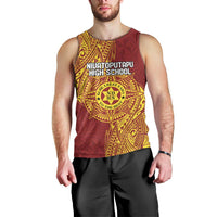 Personalised Tonga Niuatoputapu High School Men Tank Top Special Kupesi Pattern LT9 - Polynesian Pride