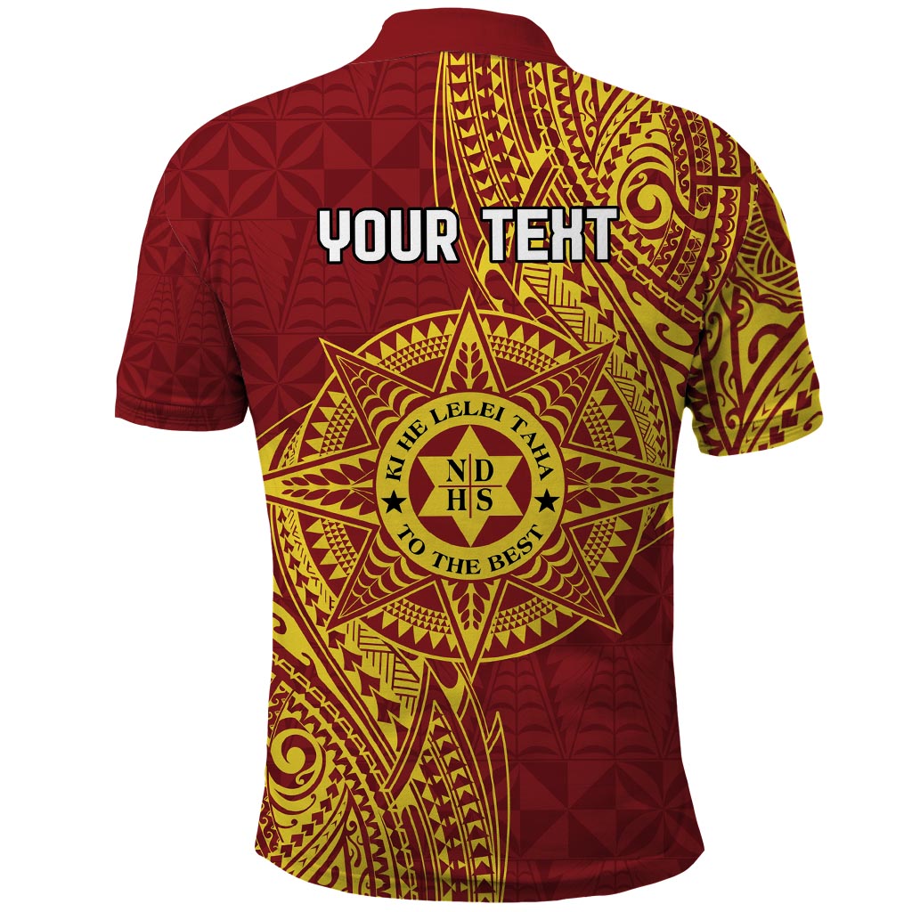 Personalised Tonga Niuatoputapu High School Polo Shirt Special Kupesi Pattern LT9 - Polynesian Pride