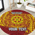 Personalised Tonga Niuatoputapu High School Round Carpet Special Kupesi Pattern