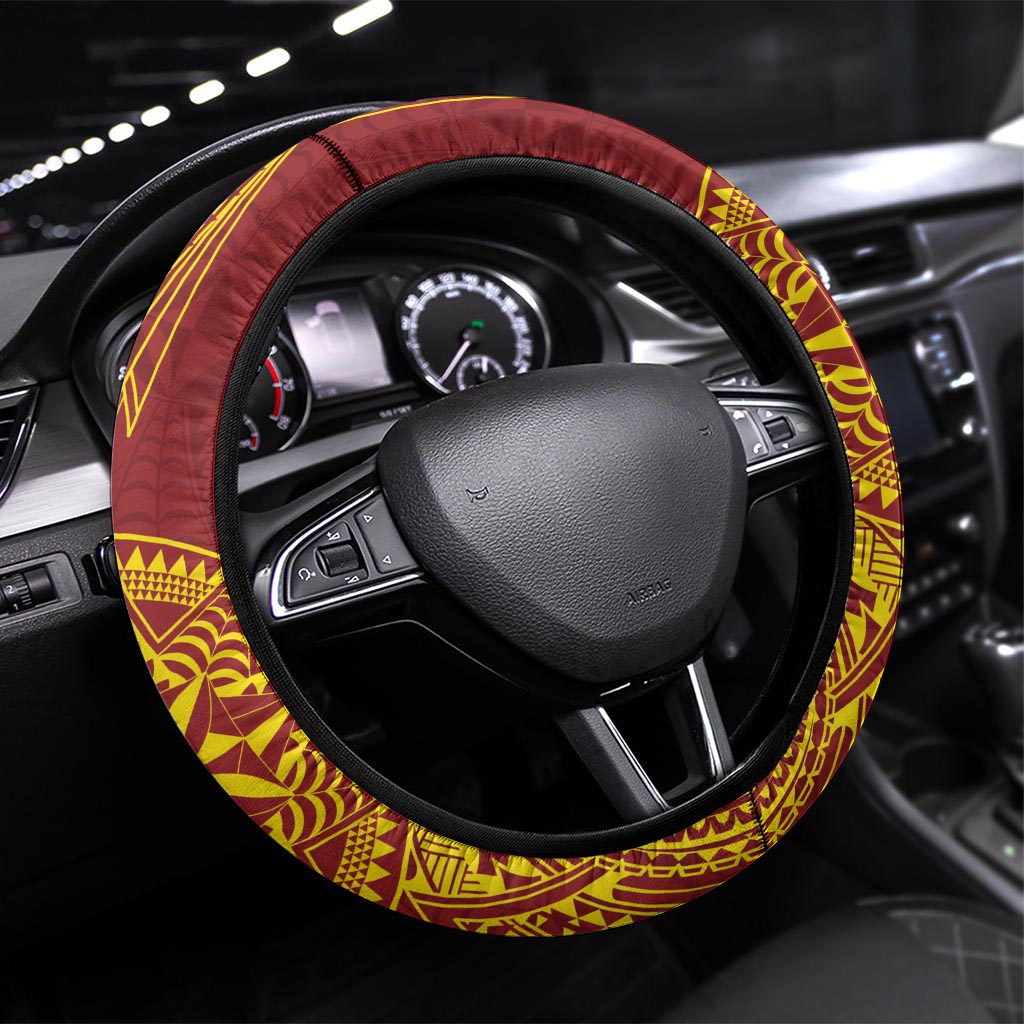 Tonga Niuatoputapu High School Steering Wheel Cover Special Kupesi Pattern