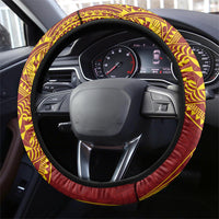 Tonga Niuatoputapu High School Steering Wheel Cover Special Kupesi Pattern LT9 - Polynesian Pride