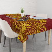 Personalised Tonga Niuatoputapu High School Tablecloth Special Kupesi Pattern LT9 - Polynesian Pride