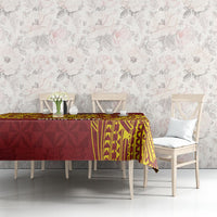 Personalised Tonga Niuatoputapu High School Tablecloth Special Kupesi Pattern LT9 - Polynesian Pride