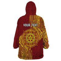 Personalised Tonga Niuatoputapu High School Wearable Blanket Hoodie Special Kupesi Pattern LT9 - Polynesian Pride
