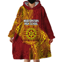 Personalised Tonga Niuatoputapu High School Wearable Blanket Hoodie Special Kupesi Pattern LT9 - Polynesian Pride