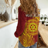 Personalised Tonga Niuatoputapu High School Women Casual Shirt Special Kupesi Pattern LT9 - Polynesian Pride