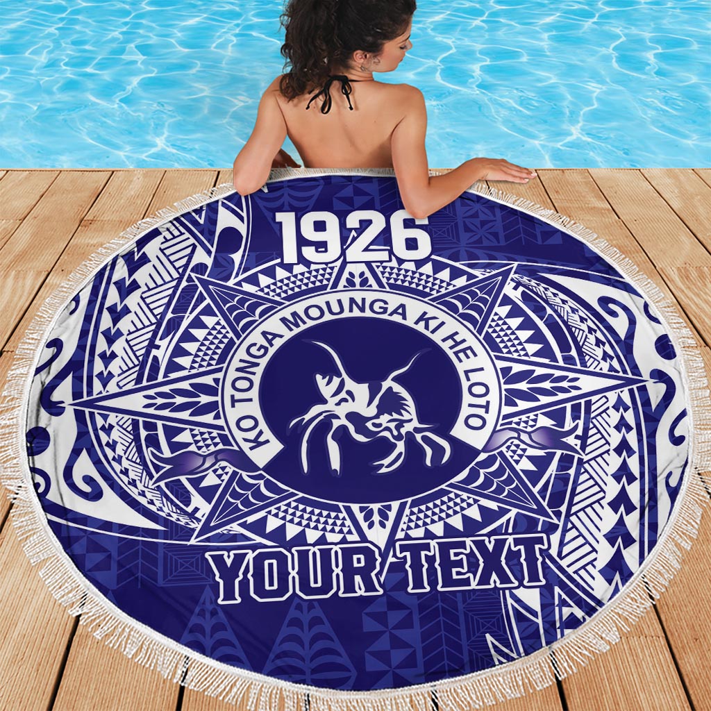Personalised Tonga Queen Salote College Beach Blanket Kolisi Fefine 1926 Special Kupesi Pattern LT9 - Polynesian Pride