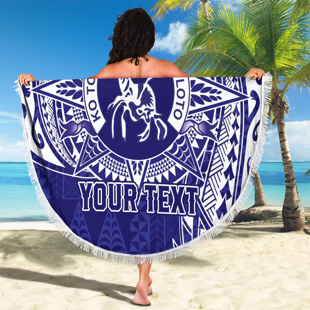 Personalised Tonga Queen Salote College Beach Blanket Kolisi Fefine 1926 Special Kupesi Pattern LT9 - Polynesian Pride