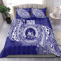 Personalised Tonga Queen Salote College Bedding Set Kolisi Fefine 1926 Special Kupesi Pattern LT9 - Polynesian Pride