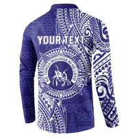 Personalised Tonga Queen Salote College Button Sweatshirt Kolisi Fefine 1926 Special Kupesi Pattern LT9 - Polynesian Pride