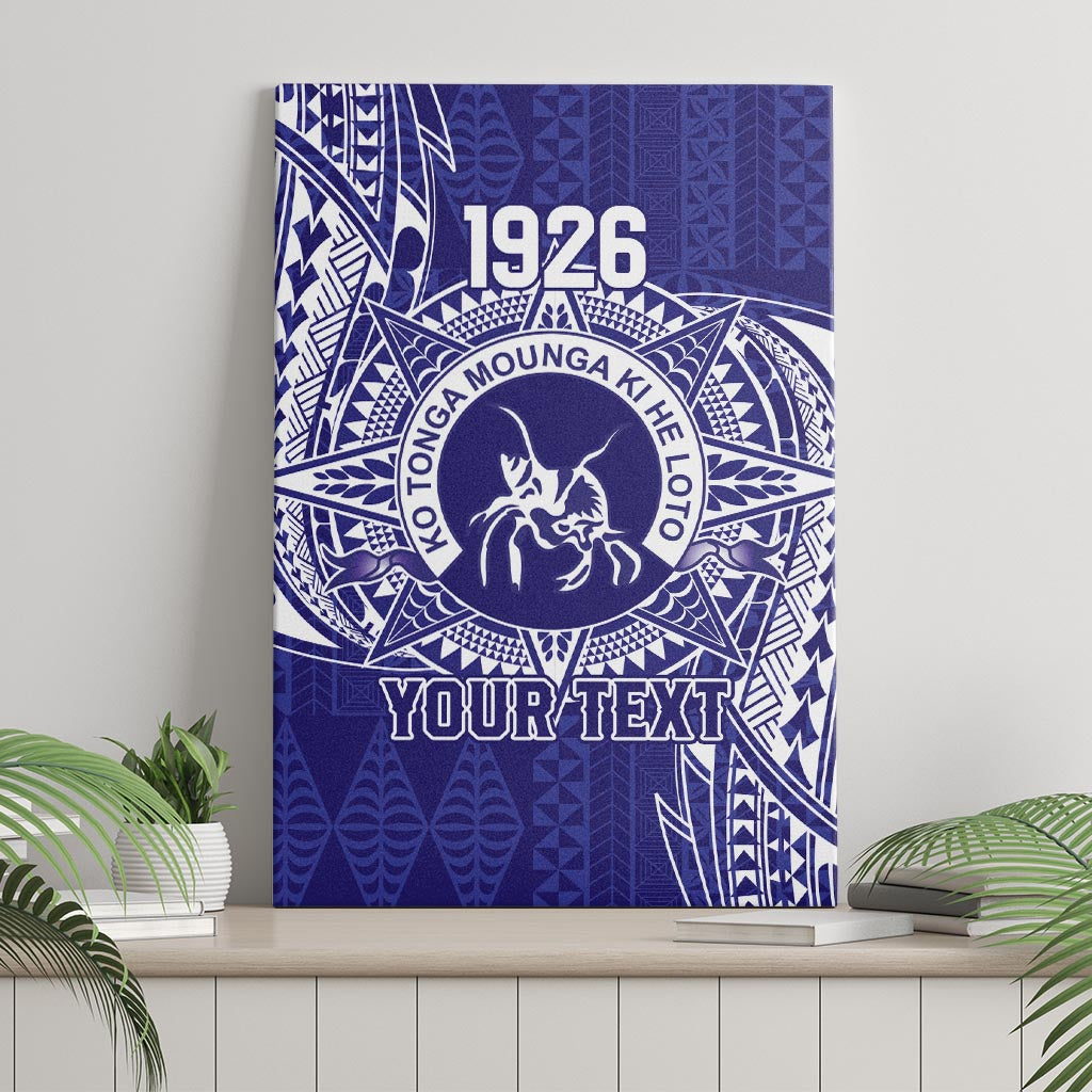 Personalised Tonga Queen Salote College Canvas Wall Art Kolisi Fefine 1926 Special Kupesi Pattern LT9 - Polynesian Pride