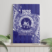 Personalised Tonga Queen Salote College Canvas Wall Art Kolisi Fefine 1926 Special Kupesi Pattern LT9 - Polynesian Pride