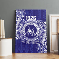 Personalised Tonga Queen Salote College Canvas Wall Art Kolisi Fefine 1926 Special Kupesi Pattern LT9 - Polynesian Pride