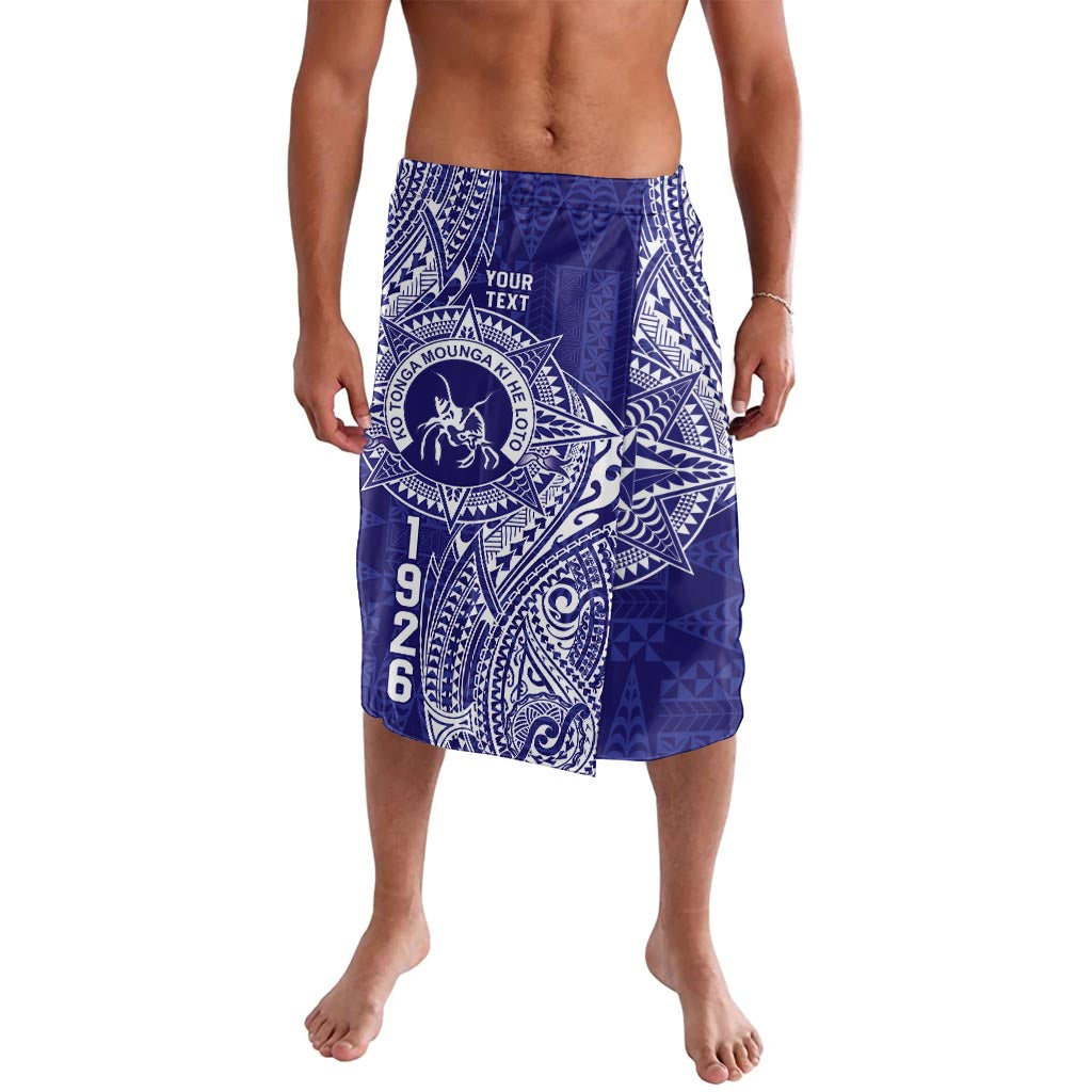Personalised Tonga Queen Salote College Lavalava Kolisi Fefine 1926 Special Kupesi Pattern LT9 Blue - Polynesian Pride