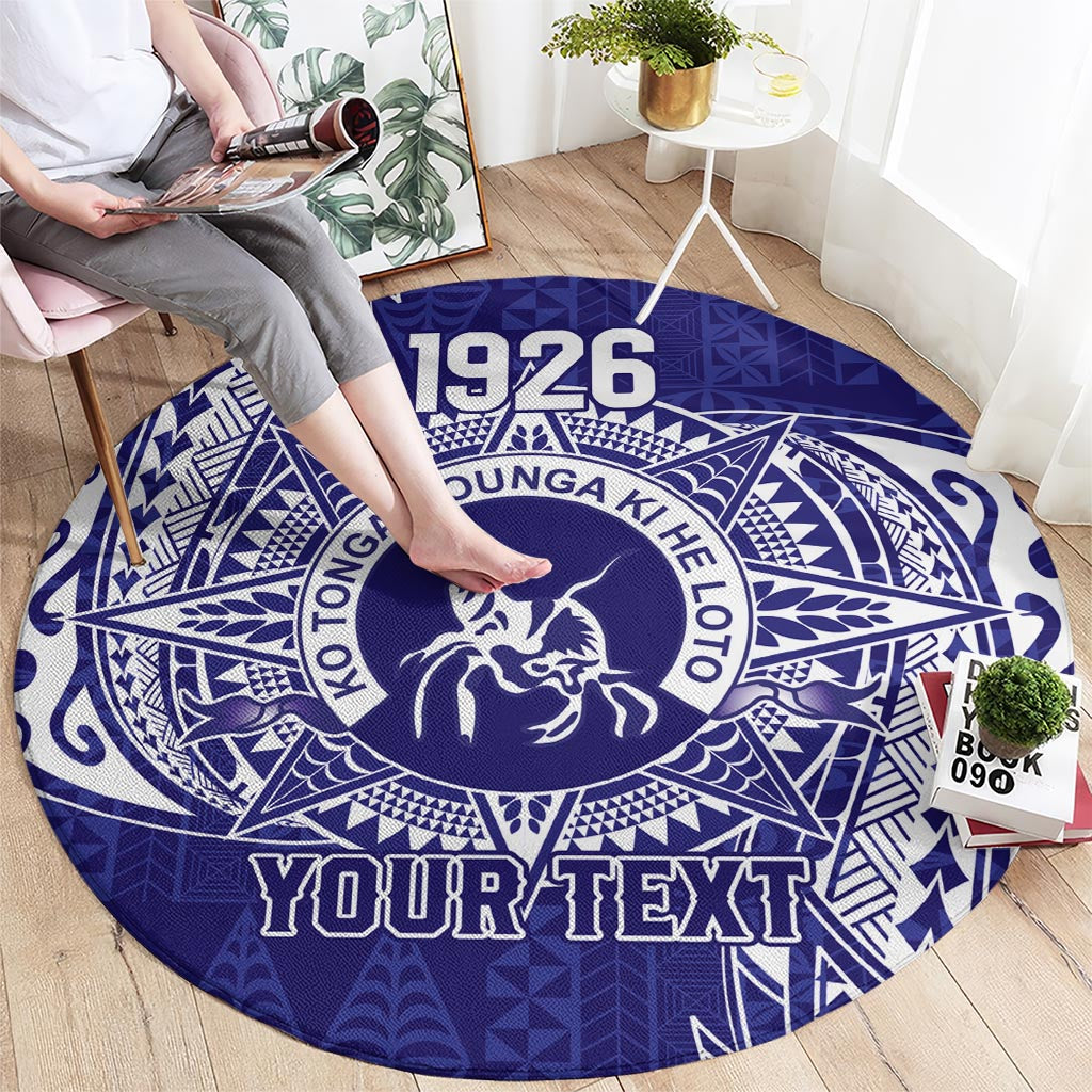Personalised Tonga Queen Salote College Round Carpet Kolisi Fefine 1926 Special Kupesi Pattern LT9 - Polynesian Pride