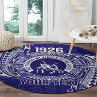 Personalised Tonga Queen Salote College Round Carpet Kolisi Fefine 1926 Special Kupesi Pattern LT9 - Polynesian Pride