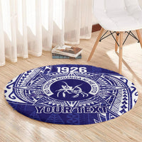 Personalised Tonga Queen Salote College Round Carpet Kolisi Fefine 1926 Special Kupesi Pattern LT9 - Polynesian Pride