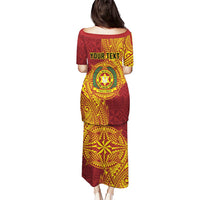 Personalised Tonga Vava'u High School Puletasi Since 1985 Special Kupesi Pattern LT9 - Polynesian Pride