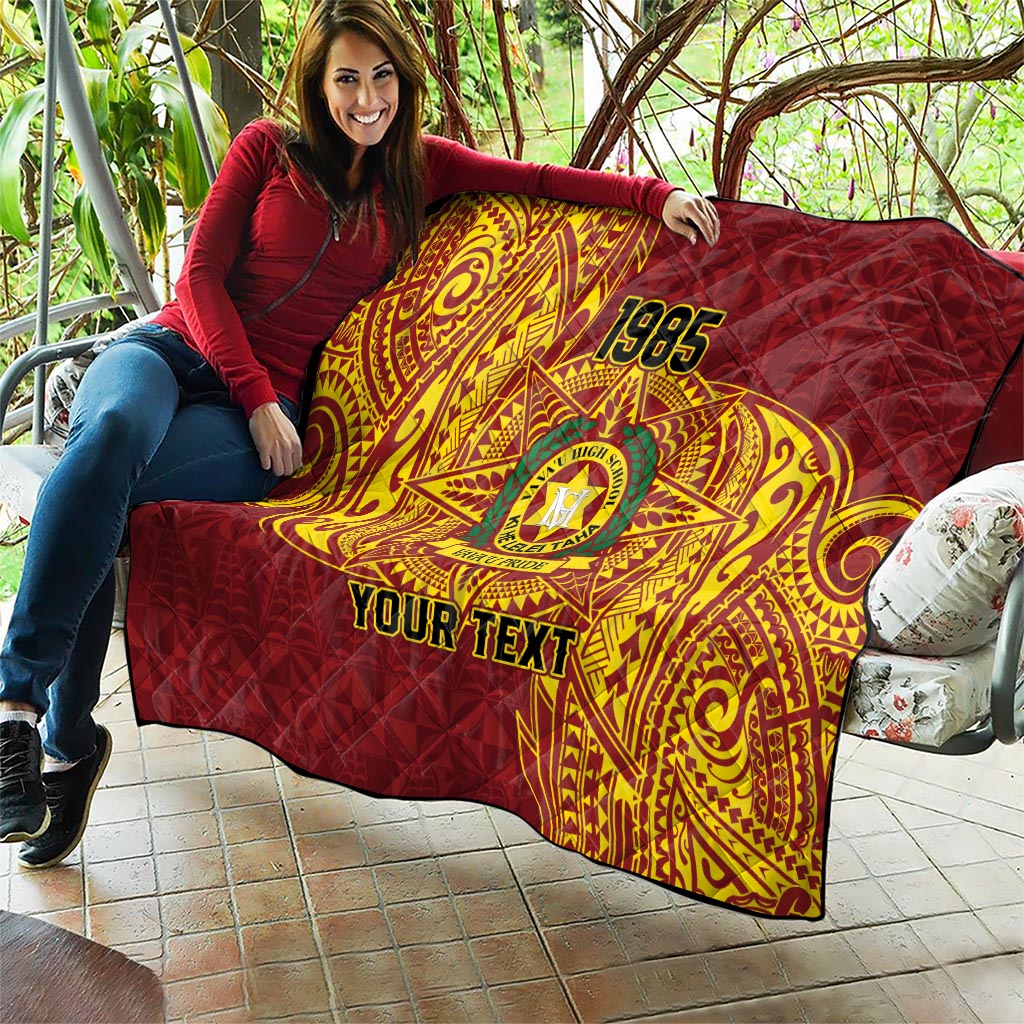 Personalised Tonga Vava'u High School Quilt Since 1985 Special Kupesi Pattern LT9 - Polynesian Pride