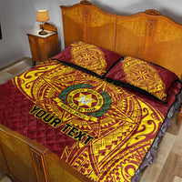Personalised Tonga Vava'u High School Quilt Bed Set Since 1985 Special Kupesi Pattern LT9 - Polynesian Pride