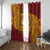 Personalised Tonga Vava'u High School Window Curtain Since 1985 Special Kupesi Pattern