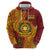 Personalised Tonga Vava'u High School Zip Hoodie Since 1985 Special Kupesi Pattern