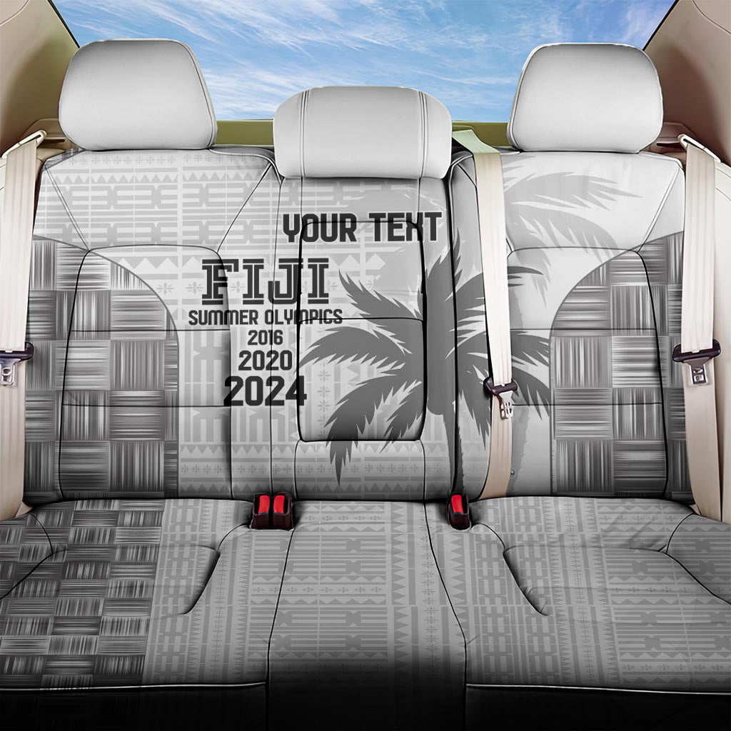 Custom Fiji Rugby Back Car Seat Cover History Champions World Cup 7s - White LT9 One Size White - Polynesian Pride