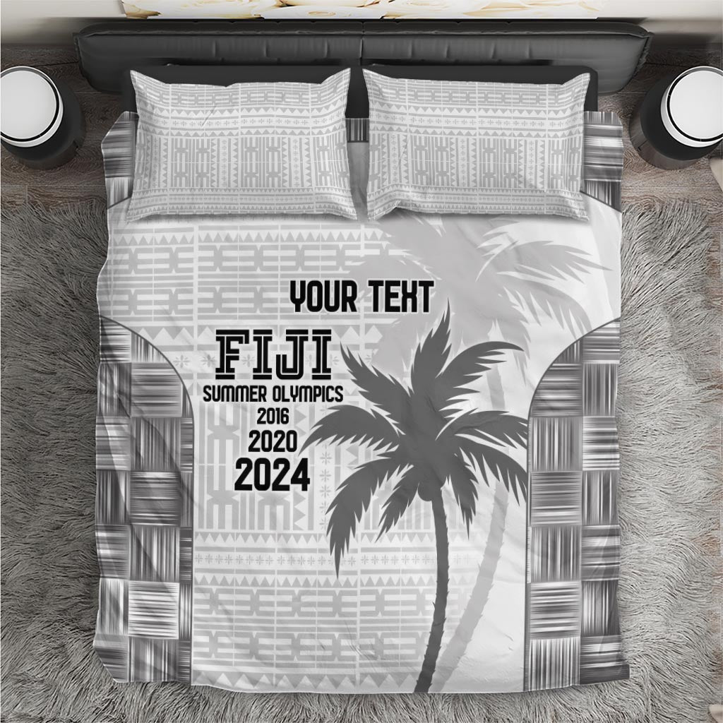 Custom Fiji Rugby Bedding Set History Champions World Cup 7s - White LT9 White - Polynesian Pride