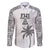 Custom Fiji Rugby Family Matching Long Sleeve Bodycon Dress and Hawaiian Shirt History Champions World Cup 7s - White