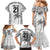 Custom Fiji Rugby Family Matching Mermaid Dress and Hawaiian Shirt History Champions World Cup 7s - White