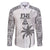 Custom Fiji Rugby Family Matching Puletasi and Hawaiian Shirt History Champions World Cup 7s - White