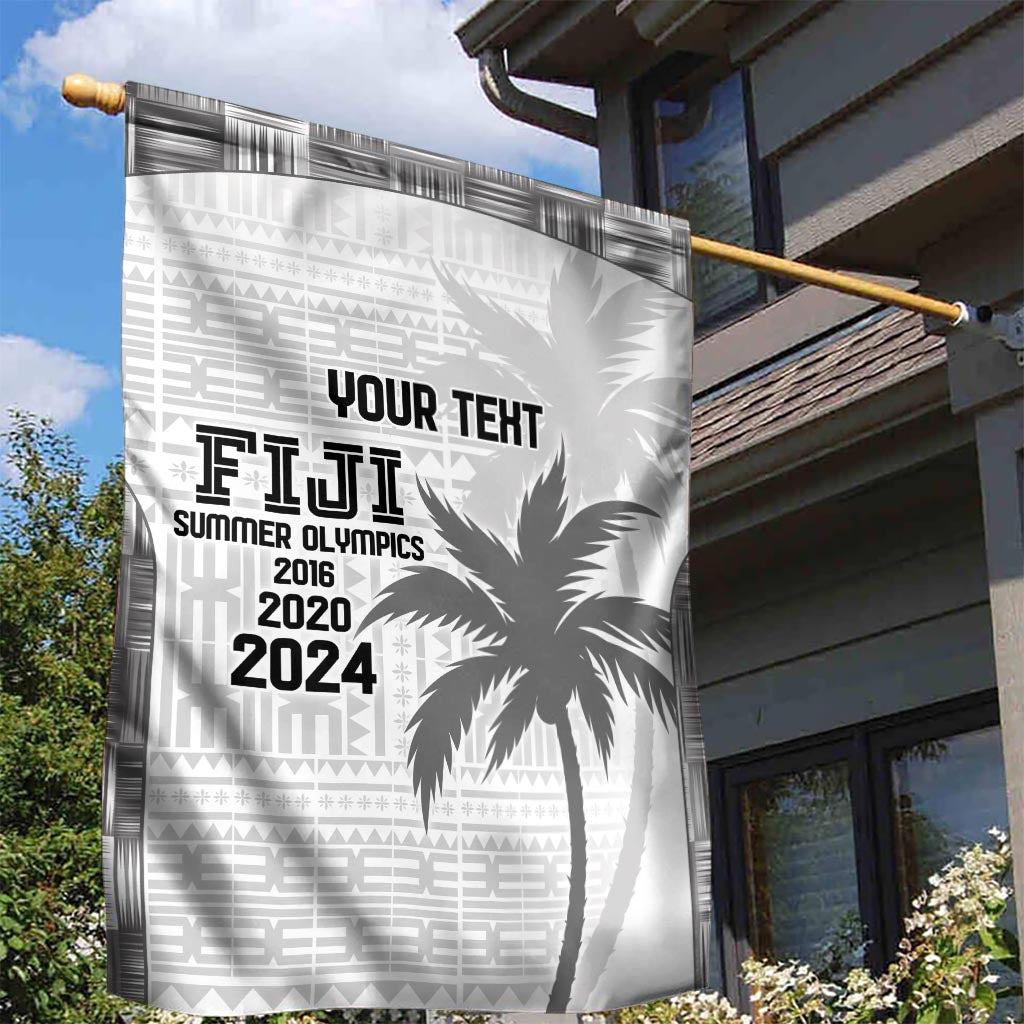 Custom Fiji Rugby Garden Flag History Champions World Cup 7s - White LT9 - Polynesian Pride