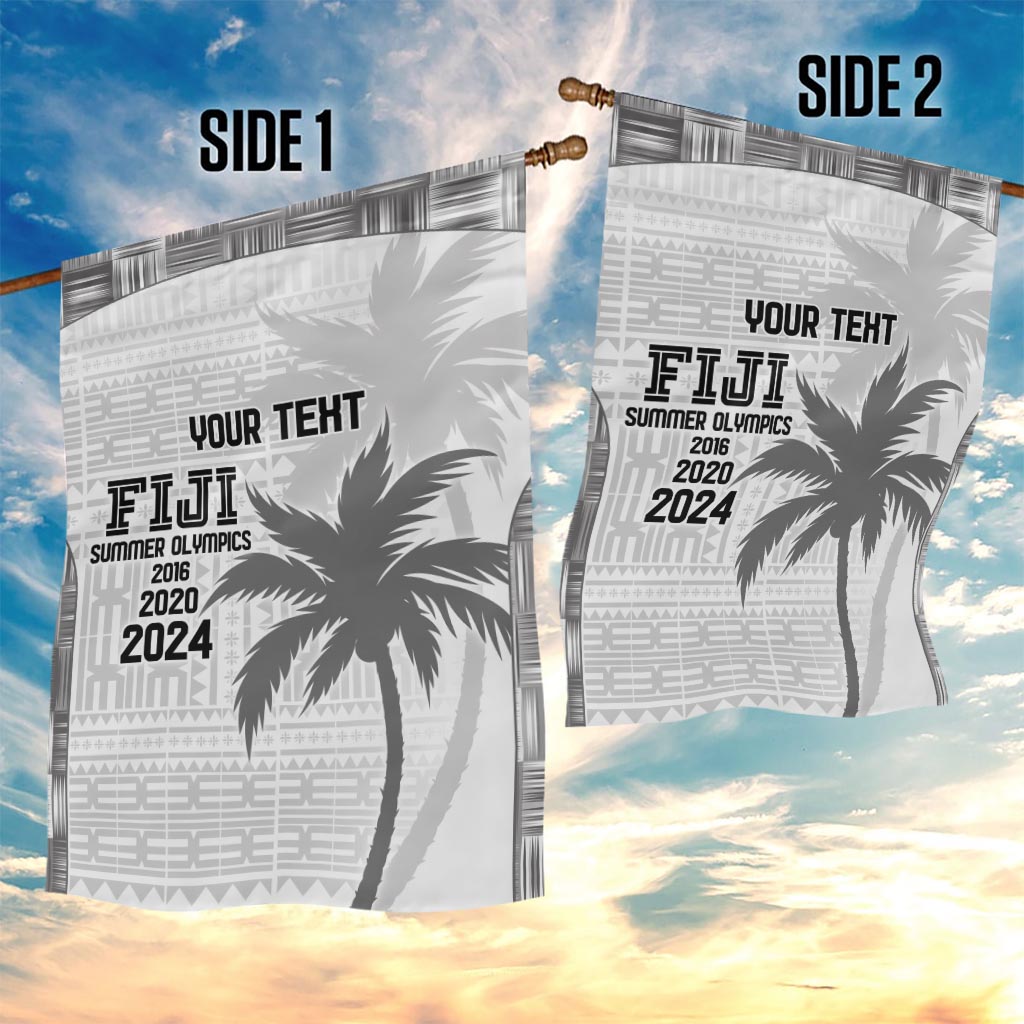 Custom Fiji Rugby Garden Flag History Champions World Cup 7s - White LT9 - Polynesian Pride
