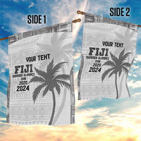 Custom Fiji Rugby Garden Flag History Champions World Cup 7s - White LT9 - Polynesian Pride