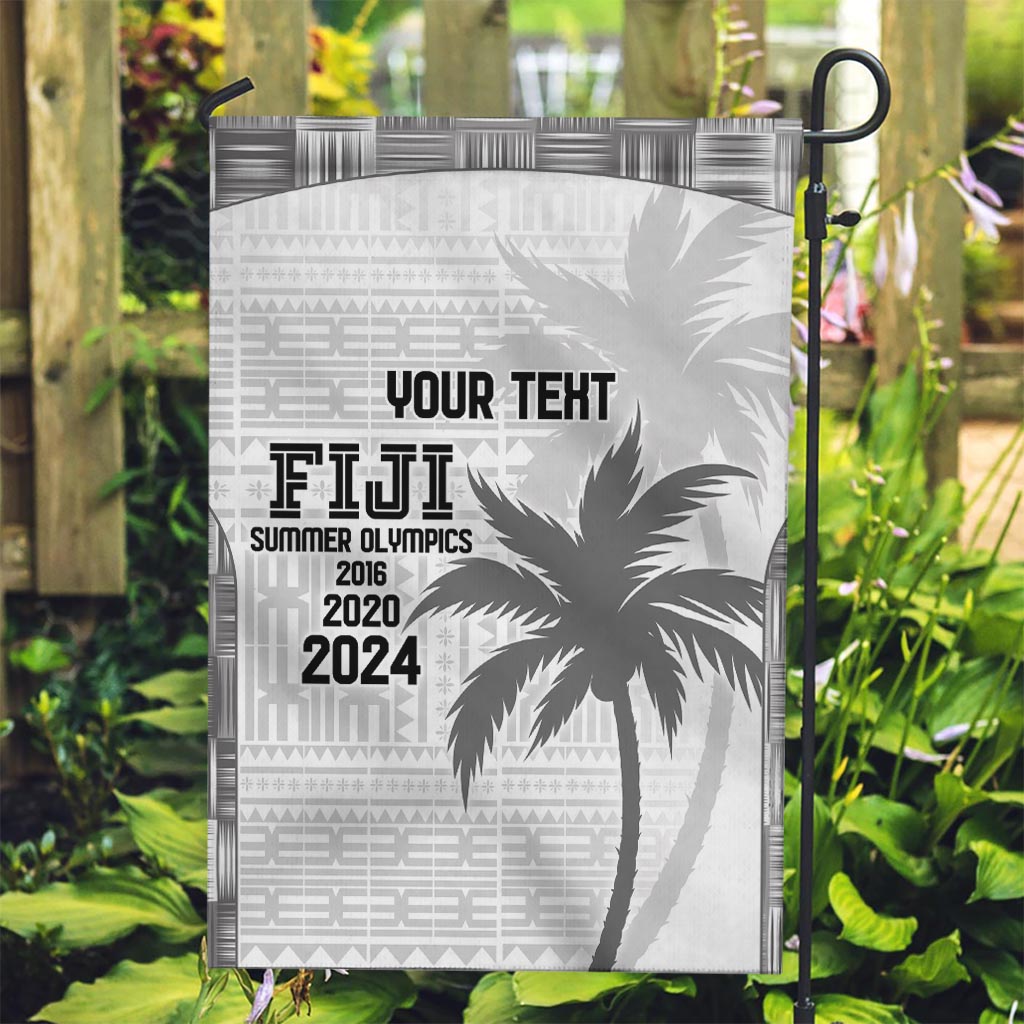 Custom Fiji Rugby Garden Flag History Champions World Cup 7s - White LT9 Garden Flag White - Polynesian Pride