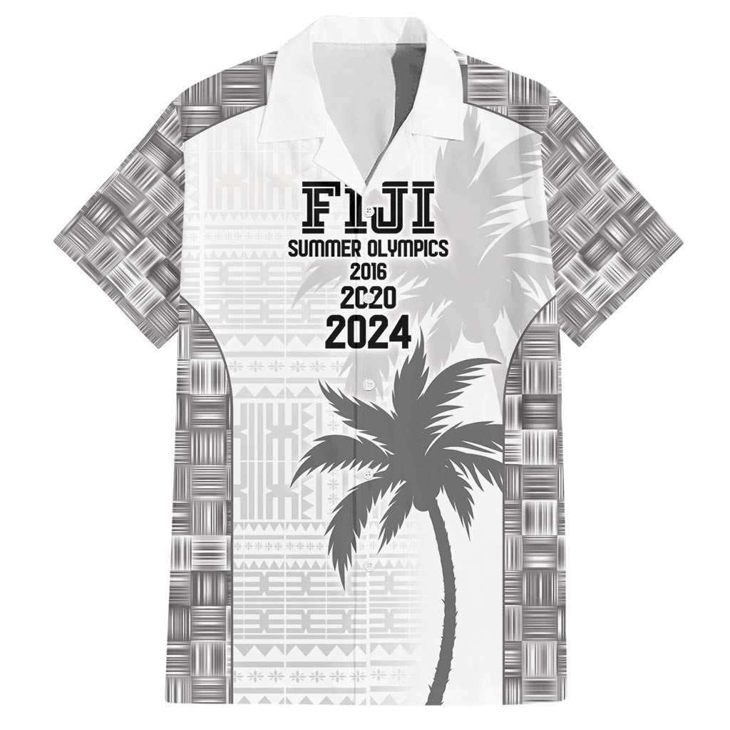 Custom Fiji Rugby Hawaiian Shirt History Champions World Cup 7s - White LT9 White - Polynesian Pride
