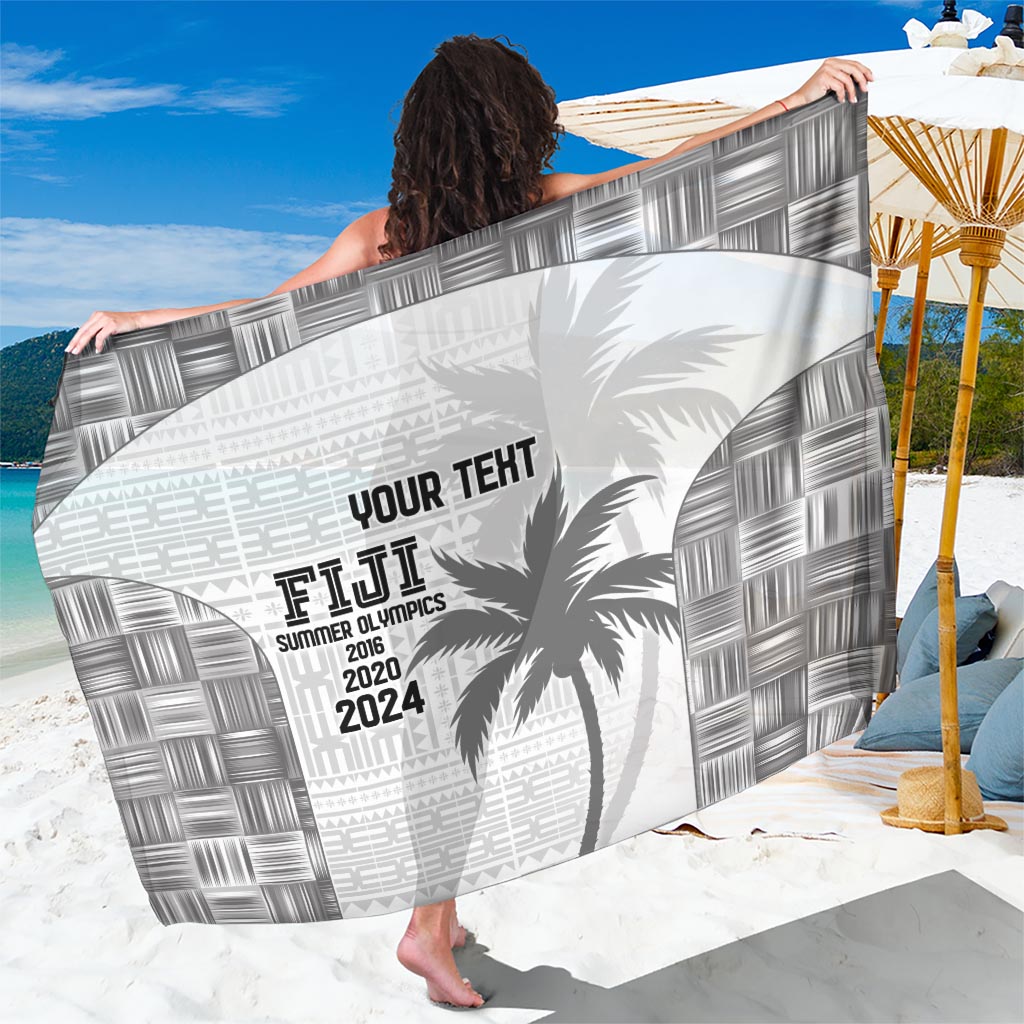 Custom Fiji Rugby Sarong History Champions World Cup 7s - White LT9 One Size 44 x 66 inches White - Polynesian Pride