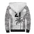 Custom Fiji Rugby Sherpa Hoodie History Champions World Cup 7s - White