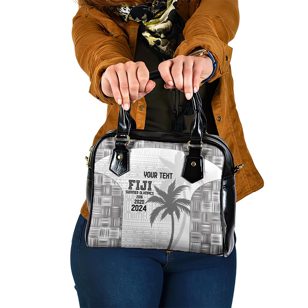 Custom Fiji Rugby Shoulder Handbag History Champions World Cup 7s - White LT9 One Size White - Polynesian Pride