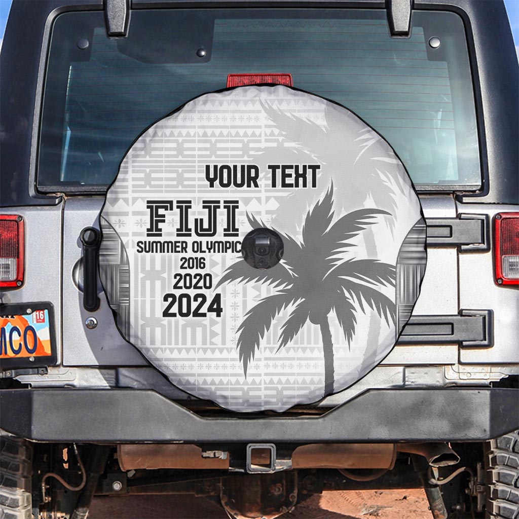 Custom Fiji Rugby Spare Tire Cover History Champions World Cup 7s - White LT9 White - Polynesian Pride